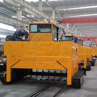 2500 KG Επαγγελματική ζύμωση ζωικής κοπριάς Compost Turner για το αίτημα του πελάτη