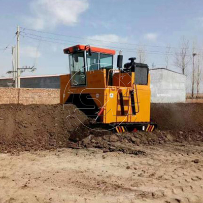 Μηχανή ανάμειξης κομποστοειδών Turner Crawler Walking Organic Fertilizer Μηχανή στροφής κομποστοειδών