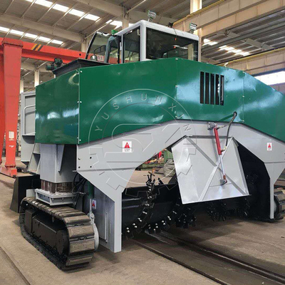 Μηχανή ανάμειξης κομποστοειδών Turner Crawler Walking Organic Fertilizer Μηχανή στροφής κομποστοειδών