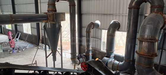 1000-30000kg/h Δυνατότητα εξατμίσματος Στρογγυλοξηρατήρας κοπριάς πουλερικών με θέρμανση με αέρα
