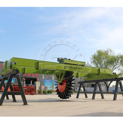 380v Voltage Wheel-Driving Organic Fertilizer Compost Turner με ευρύ πλάτος εργασίας