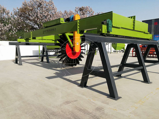 380v Voltage Wheel-Driving Organic Fertilizer Compost Turner με ευρύ πλάτος εργασίας