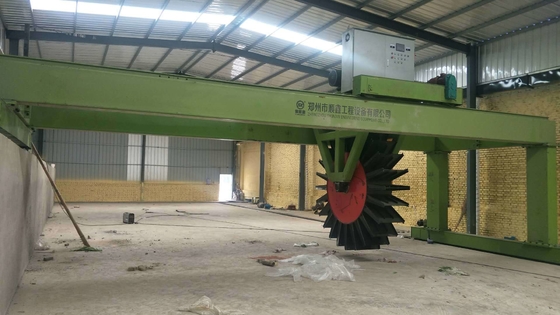 380v Voltage Wheel-Driving Organic Fertilizer Compost Turner με ευρύ πλάτος εργασίας