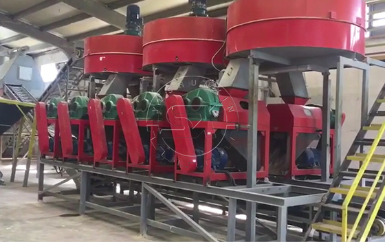 3000kg/h Απόδοση Μηχανή κατασκευής διπλού κυλίνδρου οργανικού ξηρού λιπαστικού με εκχύλιση