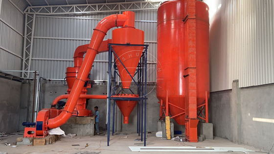 55kW Power Stone Powder Grinder Production Plant Line για την παραγωγή εύκολης λίθου