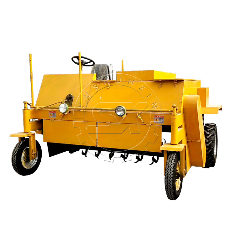 7.5-8m/min Εργασιακή ταχύτητα Μανιτάρια Compost Turner Μηχανή για την καλλιέργεια μανιταριών