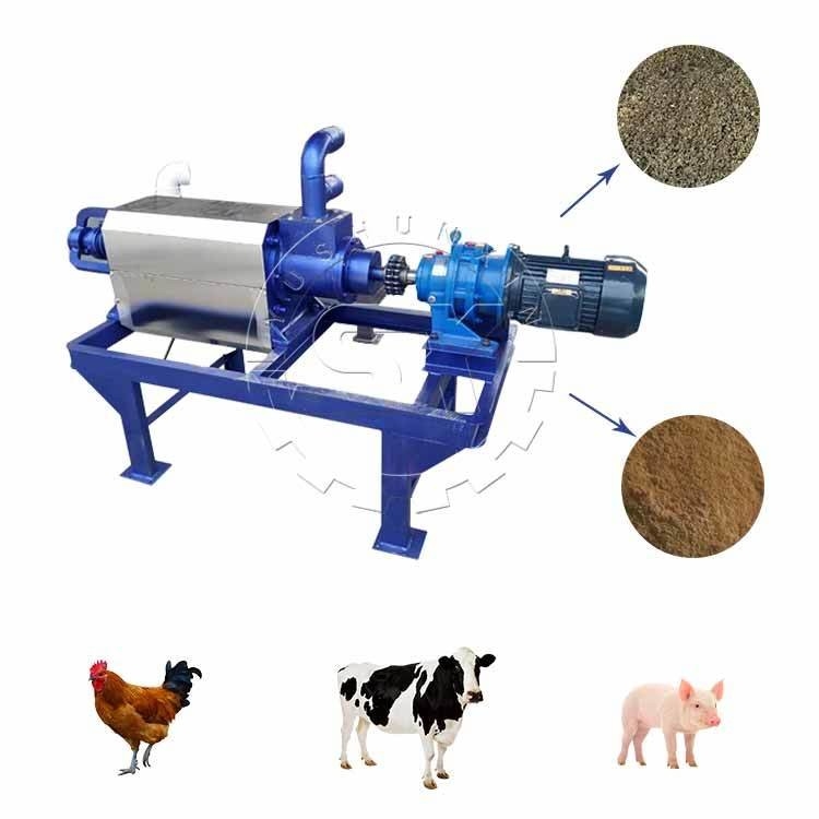7kw διαχωριστής στερεών υγρών για την ξήρανση ζωικής κοπριάς και την παραγωγή οργανικού λιπασμού