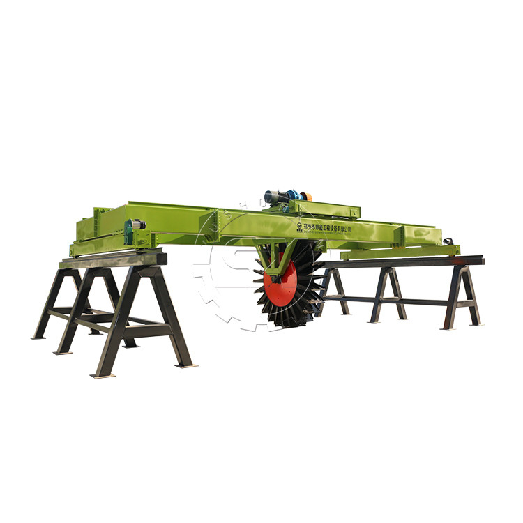 380v Voltage Wheel-Driving Organic Fertilizer Compost Turner με ευρύ πλάτος εργασίας