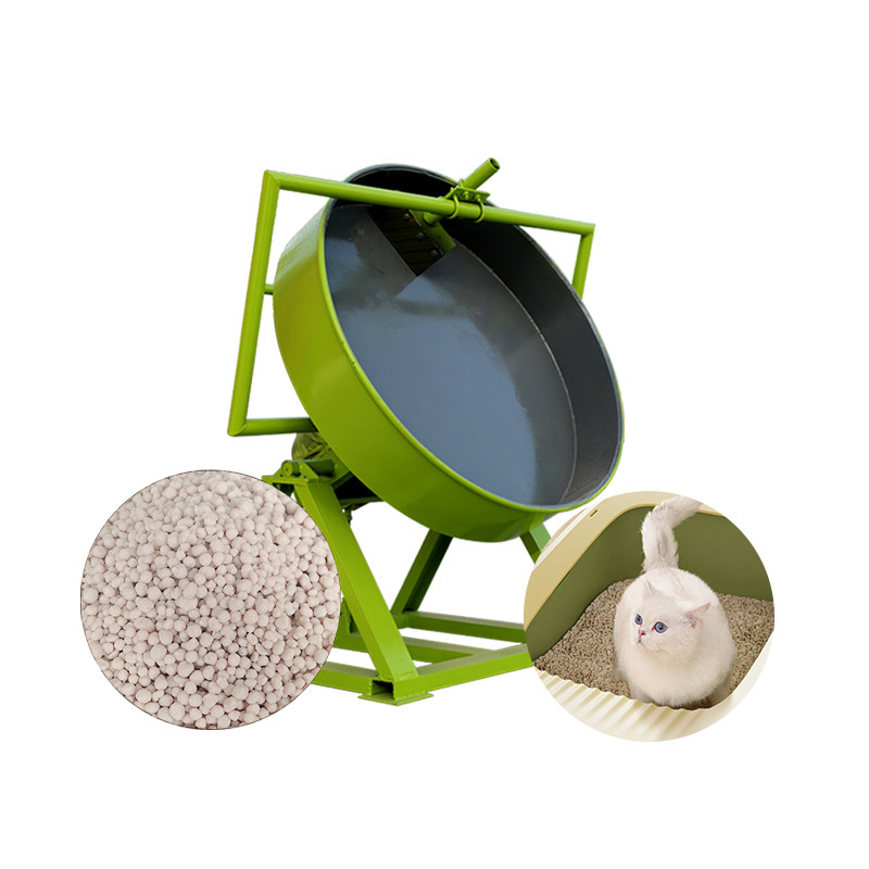 1.5kW δίσκος Granulator για YSX γάτα Litter Bentonite Granule Manufacturing Machine
